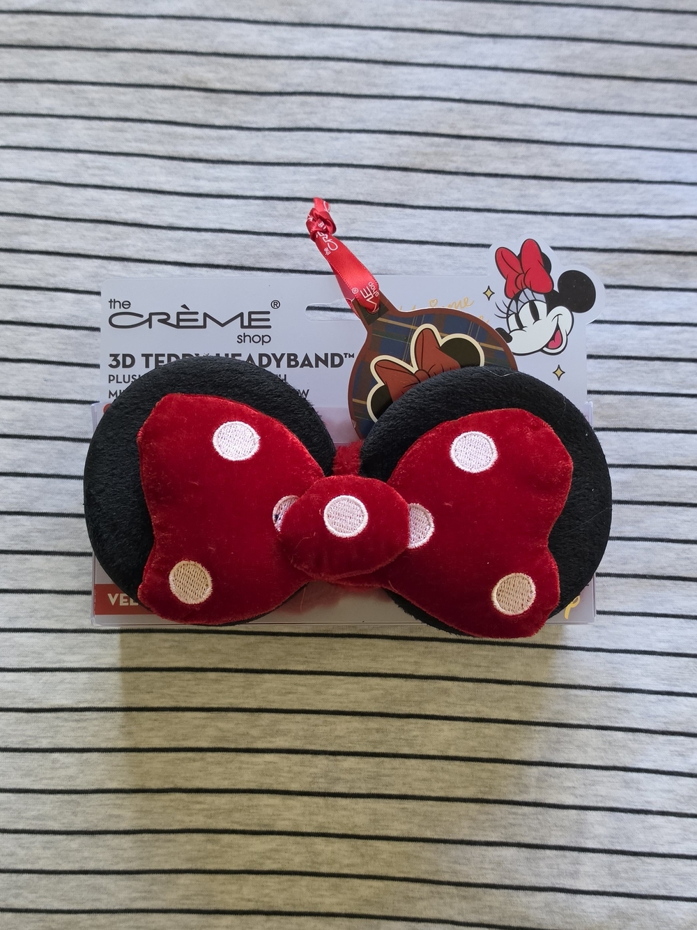 The Crème Shop Minnie Mouse Red Polka Dot 3D Velvet Headband